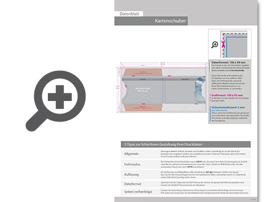 Product Bild kartenh__lle_schuber_9_0_x_6_0_cm_einseitige_soft-feelkaschierung__4_0-farbig_bedruckt